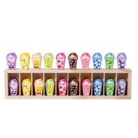 Wooden Memory Game with Tray Educational Wooden Memory Matching Game