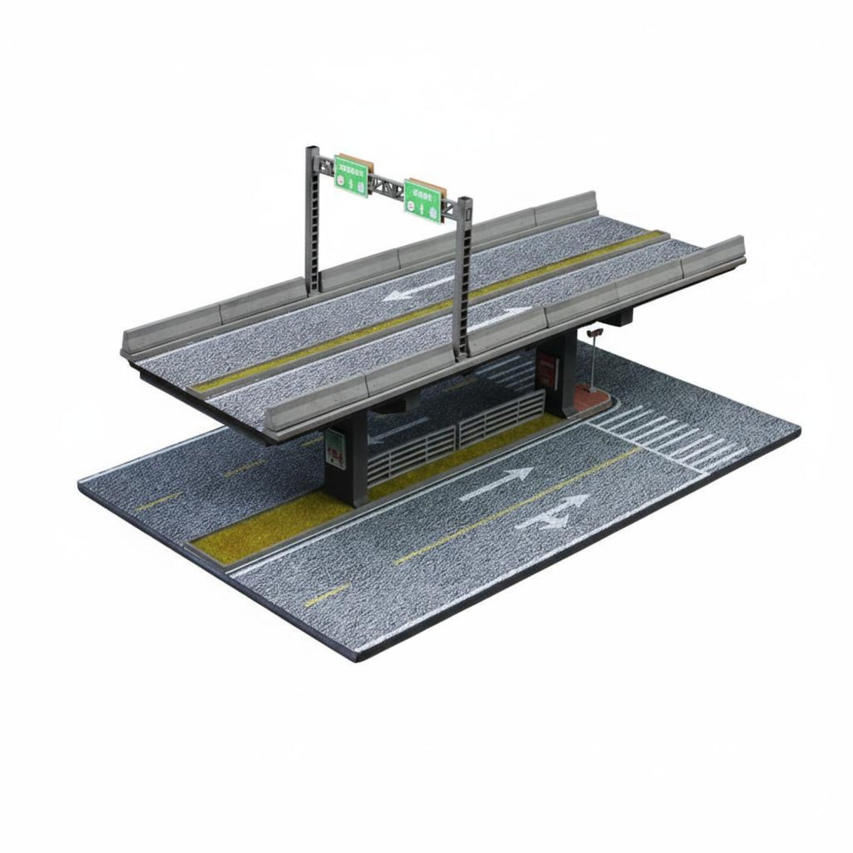 1:64 Scale Elevated Bridge Scene Original Design for Room Decoration, Hobbyists