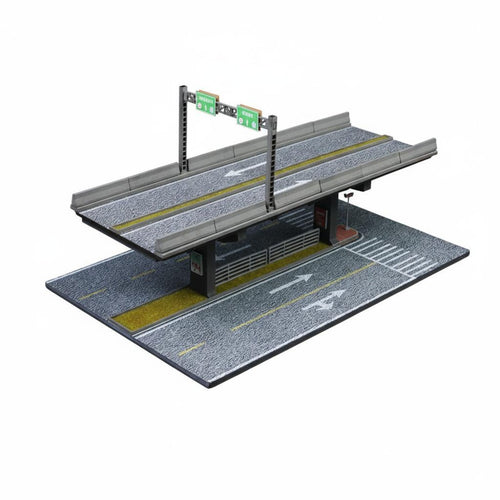 1:64 Scale Elevated Bridge Scene Original Design for Room Decoration, Hobbyists