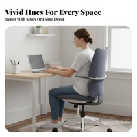 Ergonomic Saddle Stool Height Adjustable Desk Chair effortless Rolling Casters