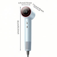 Lightweight Hair Dryer with Digital Display Portable Handheld Hair Dryer for Travel