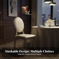 Silver Chiavari Chair Bamboodesign Frame Banquet Seating Electroplated Finish Lightweight for Restaurant Owners, Special Events