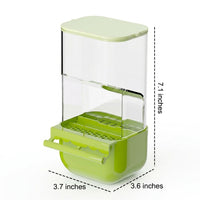 Clean-feed Bird Feeder and Bird Cage Feeder, Automatic Budgie Feeders for Cages, Hull Separation Perch for Cockatiel and Lovebird Use
