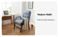 Adjustable Padded Floor Lounger Foldable Design Folding Recliner Space-Saving