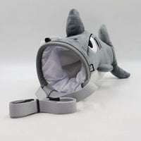 Shark Drawstring Climbing Chalk Bag with Plush Toy