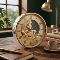 Roman Numeral Clock Movement Insert Glass Round Clock Movement Insert Easy to Read Home Decor Accessory