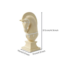 Horse Statue with Pedestal Base Tabletop Sculpture with Pedestal for Living Room