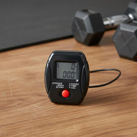 Tracks Time, Count, Calories LCD Fitness Tracker Display Single Button Control Replacement Fitness Console Exercise Bike Computer for Home Gym