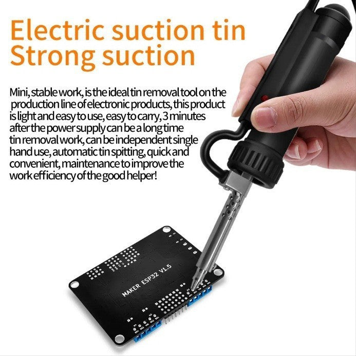 Electric Vacuum Desoldering Gun 680 Solder Sucker Strong Desoldering Pump 30W Solder Removal Electronic Tool EU Plug