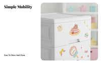 CreatureFace Drawer storage unit Cute Cartoon Design kids' Furniture even-glide Drawers