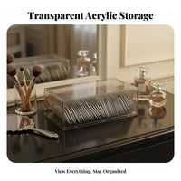 Clear accessibleTop container Space Saving Cosmetic Organizer multifunctional for Students