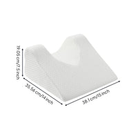 Ergonomic Design Contoured Memory Foam Pillow Reduces Pressure Back Sleeper Pillow Breathable Textile Support Cushion Portable for Surgery Patients