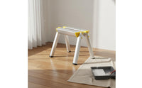 Aluminum Step Ladder Compact Single Step Tripod Base Stool Lightweight Small Portable Footstool for Kitchen, Closet, Garage
