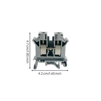 UK-2.5B Din Rail Terminal Block, Screw Connection, Insulated