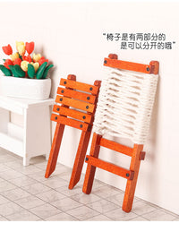 Miniature Leisure Chair with Backrest - 1:12 Scale Outdoor Dollhouse Furniture