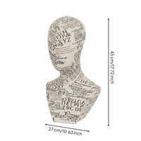 Retail Display Head Decorative Fashion Head Model Easy to Clean for Stylists