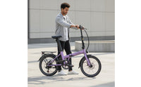 20 Inch Folding Power-Assisted Bike Long Range Folding Electric Bike Portable Transport Vehicle for Commuting, Travel