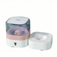 Pet Water Dispenser Gravity-fed Cat and Dog Water Dispenser Drinking Bowl Pet Supply Removable Top Non-electric Circulation Suitable for Small Dogs Home
