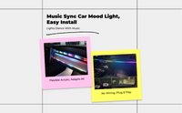 USB RGB LED car light strip, sound-activated
