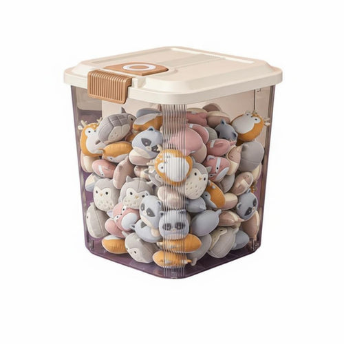 Rolling Transparent Container Multi-Functional Toy Organizer Mobile for young children