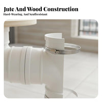 Pipe-Mounted Cat Step DIY kit Wall-Mounted Cat perch sturdy Wood Construction Climbing construction Part for Apartment Dwellers, Small Spaces, Home