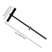 2-in-1 Glass Tile Cutter High Accurate T-Handle Glass Cutter for Renovation, Construction