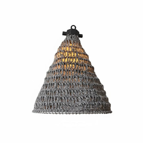 Rope Woven Chandelier Handwoven Boho Lamp Shade Decorative for Guesthouse, Cafe