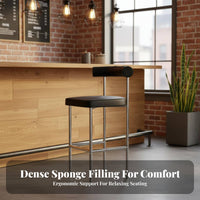 Round Top Backless Stool rustic design Counter Chair Commercial Grade Minimalist Design for Bar Owners, Adults, Restaurant