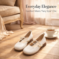 Ballet Flats for Women with Soft Sole and Round Toe Design, Comfortable Walking Shoes for Daily Wear, Extended Sizes to European 43 for Larger Feet