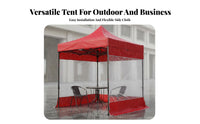 Waterproof Outdoor Market Stall Foldable Quick-Setup Canopy Tent Sun Protection Quick-Setup Canopy Tent Portable for Street Vendors, Families, Campers Markets, Parties, Backyard, Camping