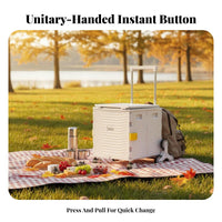 Collapsible Storage Box with casters Multi-Purpose for outdoor meal, Families, Shoppers
