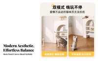 Interactive Cat Toy with Suction Cup | Standing Upright Design, Flexible Curved Rod, Cat Teaser with Suction Cup, for Smooth Floors