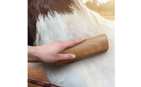 Serrated Horse Long-Lasting Wood Handle Equine Care for Riding Arena