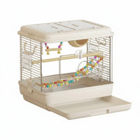Transparent Parakeet Habitat Panoramic View Pet Supply Modern Look for Indoor
