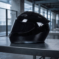 Sporty Full Face | Glossy with Visor, for Commuting