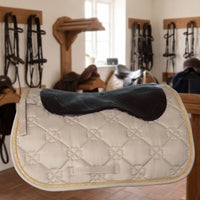 Saddle Pad Insert Non-Slip Saddle Pad with Holes Pressure Relieving for Horse Riders, Horseback Riding