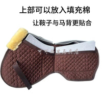 平衡垫马术垫汗屉减震垫仿羊毛鞍垫防打背舒适柔软马具马匹装备