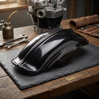 Glossy Motorcycle Rear Mudguard Retro Rear Motorcycle Mudguard Short Curved
