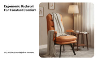 Upholstered Armchair Comfortable Adjustable Chaise dense Foam Filling