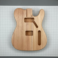 Traditional Unfinished electric Guitar Body Lightweight Hardwood Wood Guitar Body for Luthiers