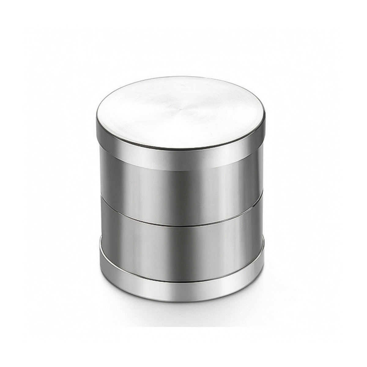 Stainless Steel Gemstone Sieve with Plates Corrosion-Resistant Jewelry Sieve with Lid Cylindrical Bead Sorter Brushed for Workshop
