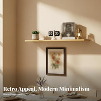 Fan-Shaped Corner Shelf adaptable surface-mounted Decor Sturdy Construction for Entryway