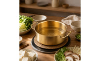 Induction Soup Pot Smooth Lustrous Finish Kitchenware Side Handles Cookware