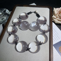 Handcrafted Resin Necklace Set in Vintage Style