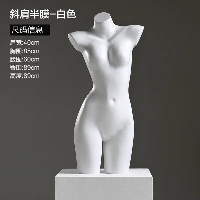 White / Female Oblique Half