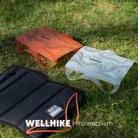 WELLHIKE徒步卡片折叠小桌迷你收纳轻量化便携solo茶几野餐桌子