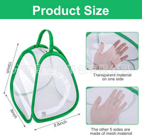 360-Degree Transparent Insect Observation Cage, Foldable and Portable