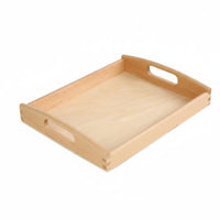 Promotes Orderliness Child-Led Learning Work Tray Polished Edges Beech Wood Activity Tray Nesting Wooden Trays for Preschoolers, Toddlers, Teachers, Kindergarten, Classroom, Home School, Sensory Play