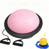 Half-Ball Yoga Balance Trainer with Resistance Bands