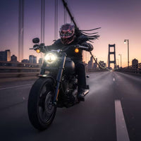 With Dreadlocks | Custom-Styled, carved, chaser, for Bike Meets